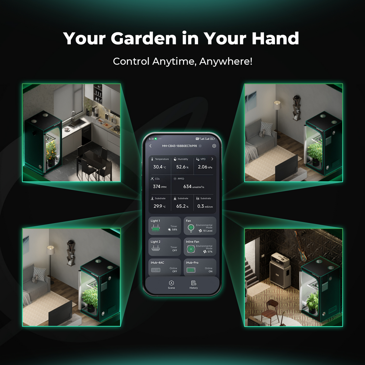 Mars Hydro iHub Pro – 10-aansluitingen Grow Room Hub